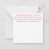 ハッピーマウェッツィョール! ノートカード (裏面)