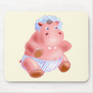 ハッピーマウスパッドベビーHippo マウスパッド