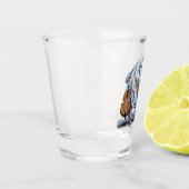 ハッピーマウスミュージックバンドおもしろいショットグラス ショットグラス (左)