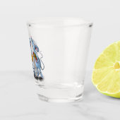 ハッピーマウスミュージックバンドおもしろいショットグラス ショットグラス (右)