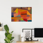 ハッピーマウンテンランドスケープバイポールクレー ポスター (ホームオフィス)