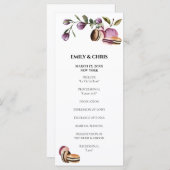 ハッピーマカロン |紫エレガントフローラモダン プログラム (正面/裏面)