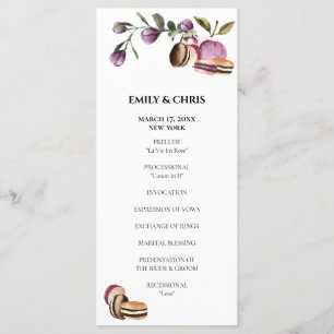 ハッピーマカロン  紫エレガントフローラモダン プログラム