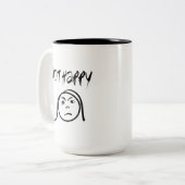 ハッピーマグカップ ツートーンマグカップ (正面左)