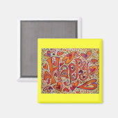 ハッピーマグネット マグネット (正面/裏面)