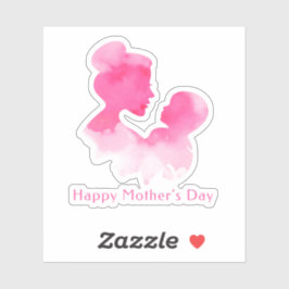 ハッピーマザデイシルエットシール シール