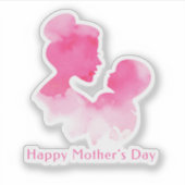 ハッピーマザデイシルエットシール シール (正面)