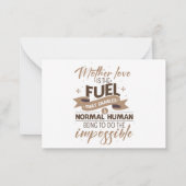 ハッピーマザーのデイカー感動的ド ノートカード (裏面)