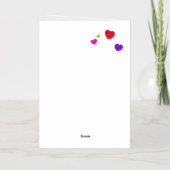 ハッピーマザーの数々のデイカラーと金ゴールドバルーン 箔グリーティングカード (裏面)