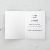 ハッピーマザーの日おばあちゃんおもしろいキッズアニメ カード (内部)