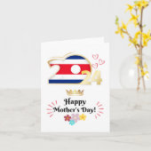 ハッピーマザーの日のグリーティングカード「コスタリカ」 カード (黄色い花)