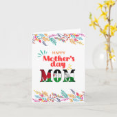 ハッピーマザーの日のグリーティングカード「パレスティナママ」 カード (黄色い花)