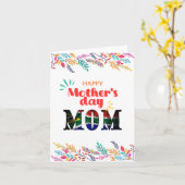 ハッピーマザーの日のグリーティングカード「南ママ」 カード (黄色い花)