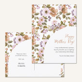 ハッピーマザーの日の台本かわいいフローラ最高のママ シーズンポストカード