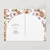 ハッピーマザーの日の台本かわいいフローラ最高のママ シーズンポストカード (裏面)