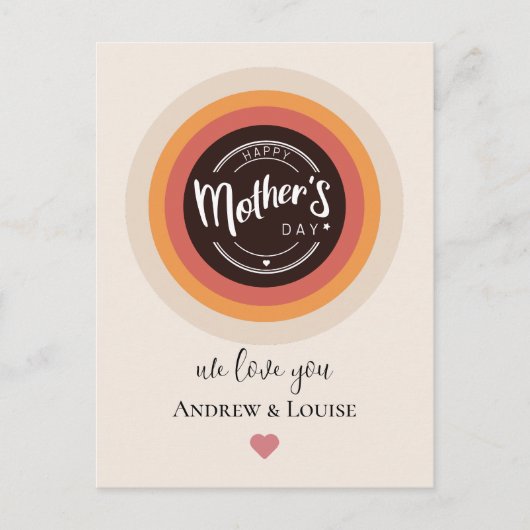 ハッピーマザーの日はがき ポストカード (正面)