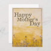 ハッピーマザーの日オンヴィンテージ花草地 – Eng (正面/裏面)