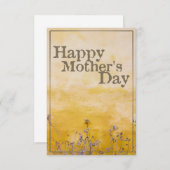 ハッピーマザーの日オンヴィンテージ花草地 – Eng (正面/裏面)