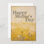 ハッピーマザーの日オンヴィンテージ花草地 – Eng (正面/裏面)