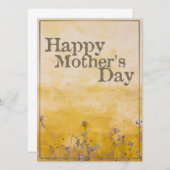 ハッピーマザーの日オンヴィンテージ花草地 – Eng (正面/裏面)