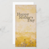 ハッピーマザーの日オンヴィンテージ花草地 – Eng (正面/裏面)