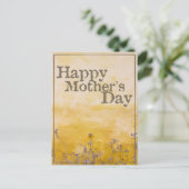 ハッピーマザーの日オンヴィンテージ花草地 – Eng シーズンポストカード (スタンド正面)