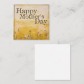 ハッピーマザーの日オンヴィンテージ花草地 – Eng ノートカード (正面/裏面)