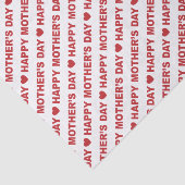 ハッピーマザーの日ダーク・レッド・オン・ホワイト 薄葉紙 (詳細)