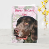 ハッピーマザーの日ドイツ短調ポインタ カード (黄色い花)