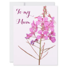 ハッピーマザーの日ピンクの野生の花bohoフローラ