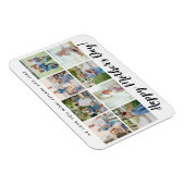 ハッピーマザーの日フォトコラージュカスタムホワイト マグネット (右側)