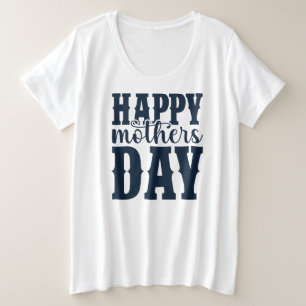 ハッピーマザーの日11344 プラスサイズTシャツ