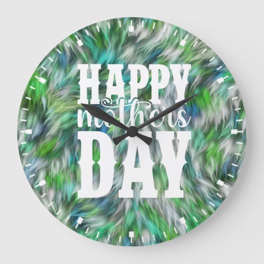 ハッピーマザーの日11344 ラージ壁時計 (正面)