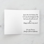 ハッピーマザーの日6フォトコラージュ最高のマー シーズンカード (内部)