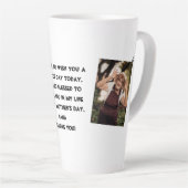 ハッピーマザーの日、ナナ、おばあちゃんシンプルの写真 カフェラテマグ (右アングル)