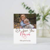 ハッピーマザーの日、ナナ、おばあちゃんシンプルの写真 シーズンポストカード (スタンド正面)