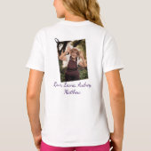 ハッピーマザーの日、ナナ、おばあちゃんシンプルの写真 Tシャツ (裏面)