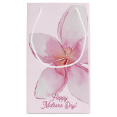 ハッピーマザーの日 – ハワイアン水彩の花 スモールペーパーバッグ (裏面)