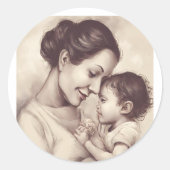 ハッピーマザーの日 ラウンドシール (正面)