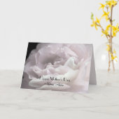 ハッピーマザーの日、名カスタマイズ前、バラ花びら カード (黄色い花)