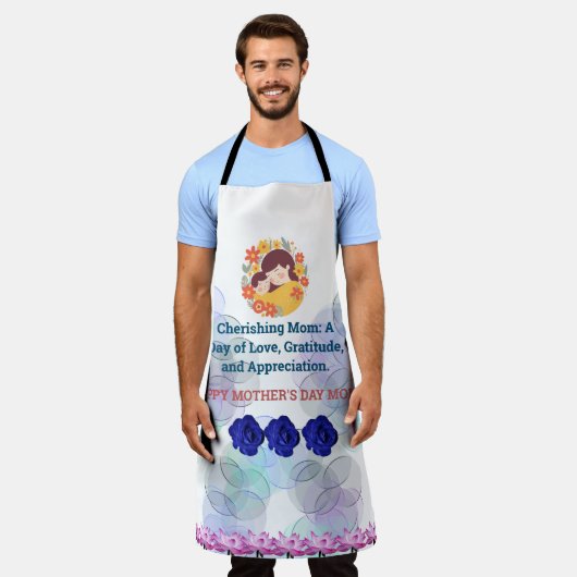 ハッピーマザーズのデイエプロン エプロン (着用した状態)