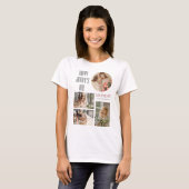 ハッピーマザーズの日 |シンプルモダンScript 4 Photo Tシャツ (正面フル)