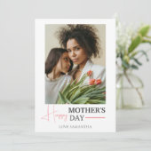 ハッピーマザーズの日 |スシンプルクリプモダント写真 シーズンカード (スタンド正面)