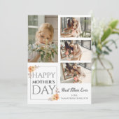 ハッピーマザーズの日 |フローラエレガントスクリプト4写真 シーズンカード (スタンド正面)