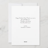 ハッピーマザーズの日 |フローラエレガントスクリプト4写真 シーズンカード (裏面)