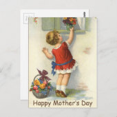 ハッピーマザーズの日 – ヴィンテージ ポストカード (正面/裏面)