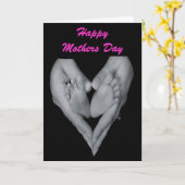 ハッピーマザーズの日:新しいママグリーティングカード カード (黄色い花)