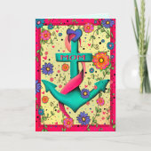 ハッピーマザーズデイいかりかわいらしフローラ カード (正面)