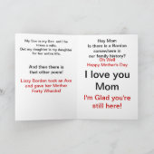 ハッピーマザーズデイおもしろカード カード (内部)