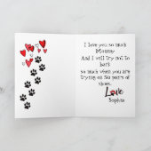 ハッピーマザーズデイからヨークシャーテリアドッグ カード (内部)